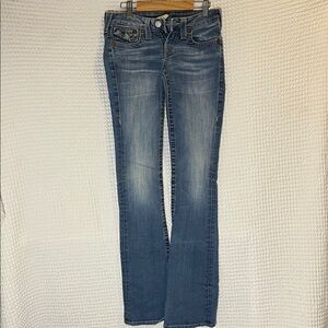 True Religion Blue Denim Jeans with Stitching